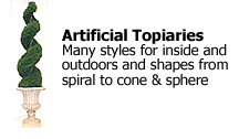 silk artificial topiary spiral cone ball outdoor