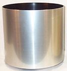 12'' Faux-finish Cylinder Brushed Chrome  
Item#: C05122-BCU
