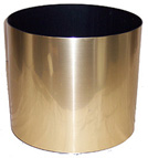 16'' Faux-finish Cylinder Brushed Brass  
Item#: C05162-BBU