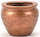 15'' Fiberglass Fishbowl Container Copper Texture  
Item#: C06150-CCU