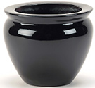 18'' Fiberglass Fishbowl Container Black  
Item#: C06180-BLU